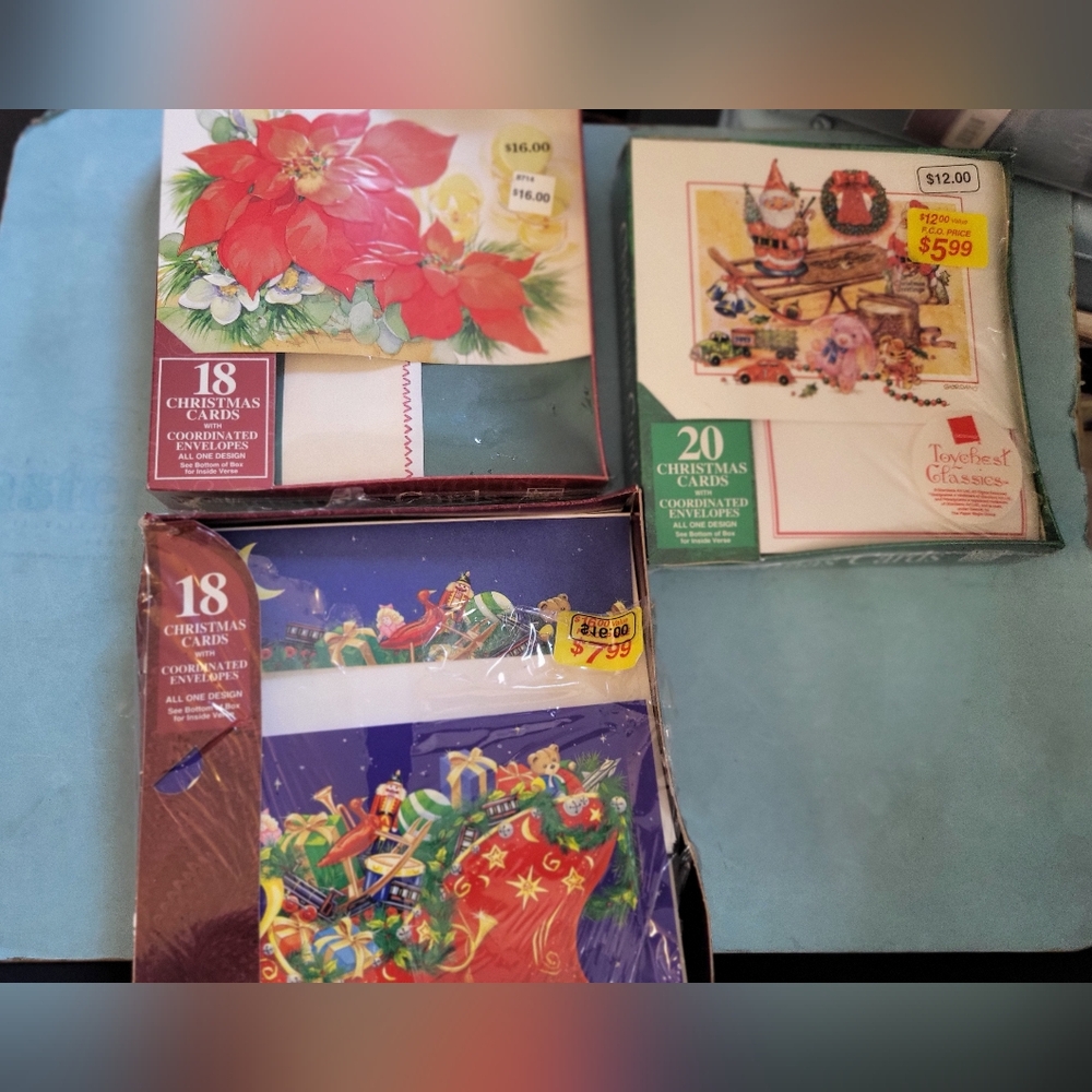 3 Boxes of Christmas Greeting Cards #1123-2998